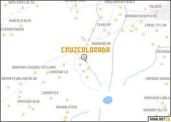 map of Cruz Colorada