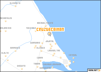 map of Cruz de Caimán