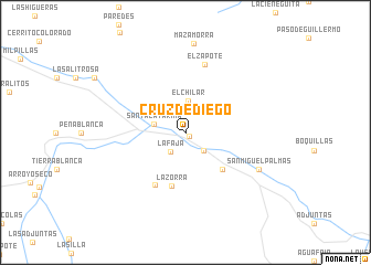 map of Cruz de Diego