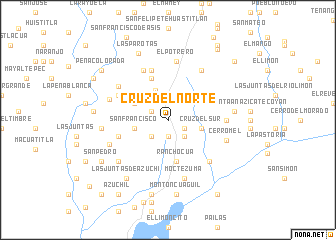 map of Cruz del Norte