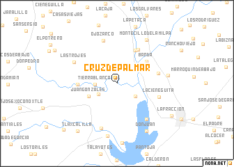 map of Cruz de Palmar