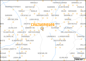 map of Cruz de Piedra