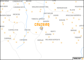 map of Cruzeiro