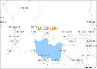map of Cruz Negra