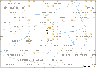 map of Cru