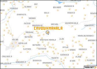 map of Crvodik Mahala