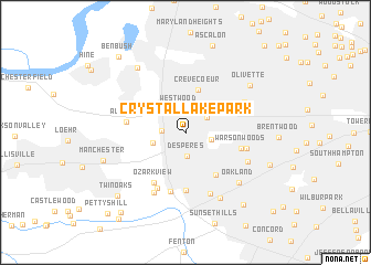 map of Crystal Lake Park