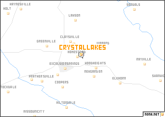 map of Crystal Lakes