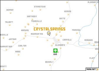 map of Crystal Springs