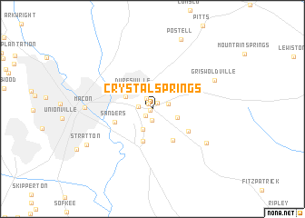 map of Crystal Springs