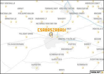 map of Csabaszabadi