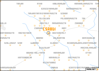 map of Csabdi