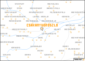 map of Csákánydoroszló