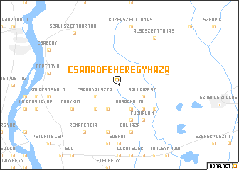 map of Csanádfehéregyháza
