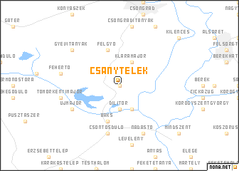 map of Csanytelek