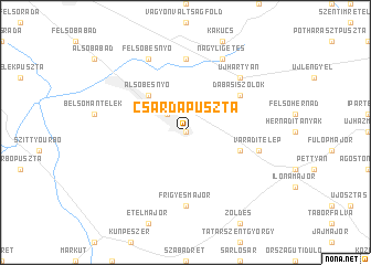 map of Csárdapuszta