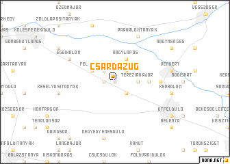 map of Csárdazug