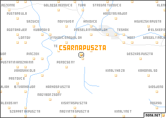 map of Csarnapuszta