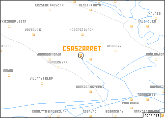 map of Császárrét