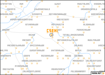 map of Csehi
