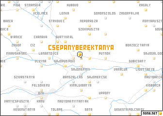 map of Csépányberektanya