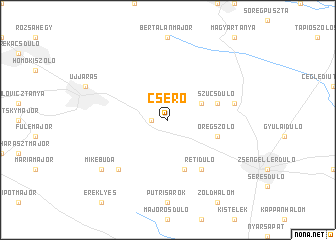 map of Cserő