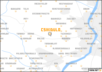 map of Csikidůlő