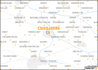 map of Csikójárás