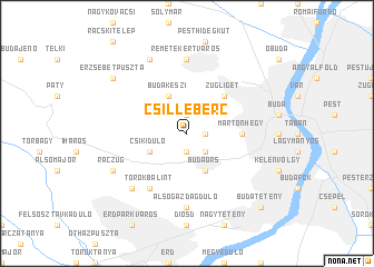 map of Csillebérc