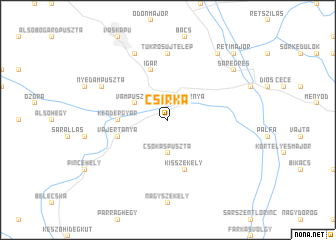 map of Csirka