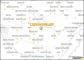 map of Csókakőmajor