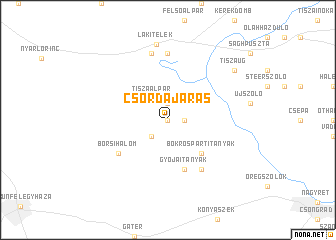 map of Csordajárás