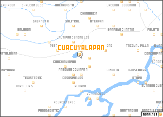 map of Cuacuyalapan