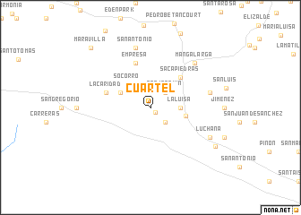 map of Cuartel