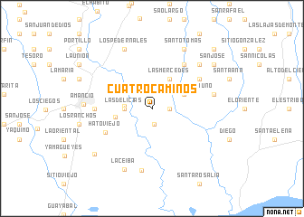 map of Cuatro Caminos