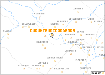 map of Cuauhtémoc Cárdenas