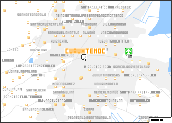 map of Cuauhtémoc