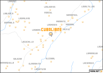 map of Cuba Libre