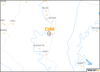 map of Cuba