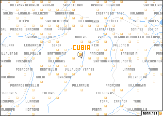 map of Cubía