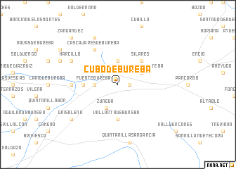 map of Cubo de Bureba