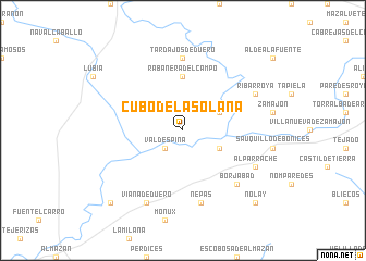 map of Cubo de la Solana