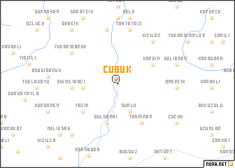 map of Çubuk