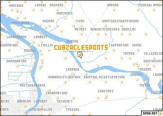 map of Cubzac-les-Ponts