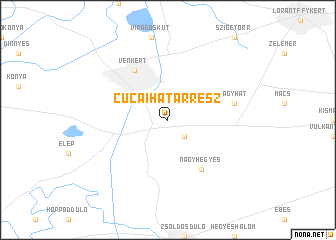 map of Cucaihatárrész