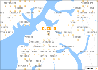 map of Cucumà