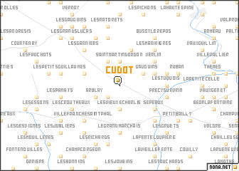 map of Cudot