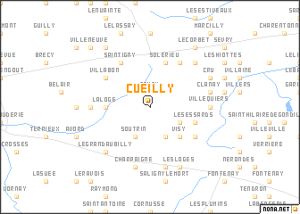 map of Cueilly