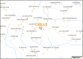 map of Cuello