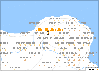 map of Cuerno de Buey